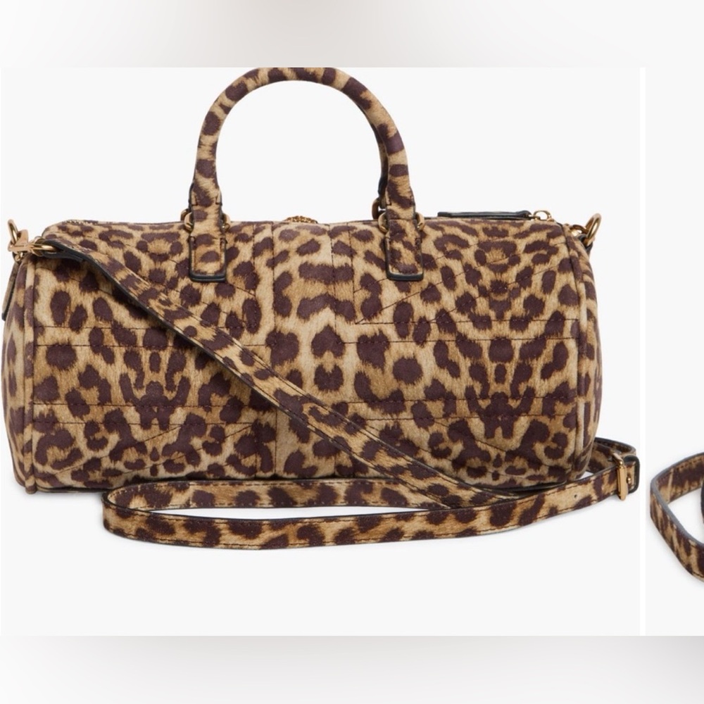 Kurt Geiger Leopard Print Barrel Bag
